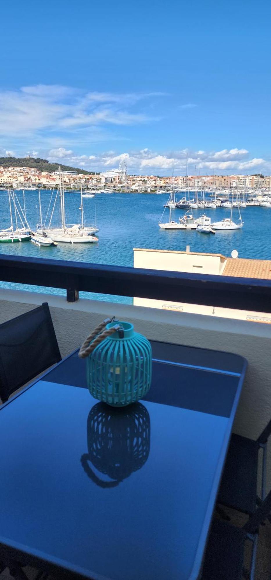 Studio Meuble Cap D Agde Avec Tres Belle Vue Sur Le Port Luaran gambar
