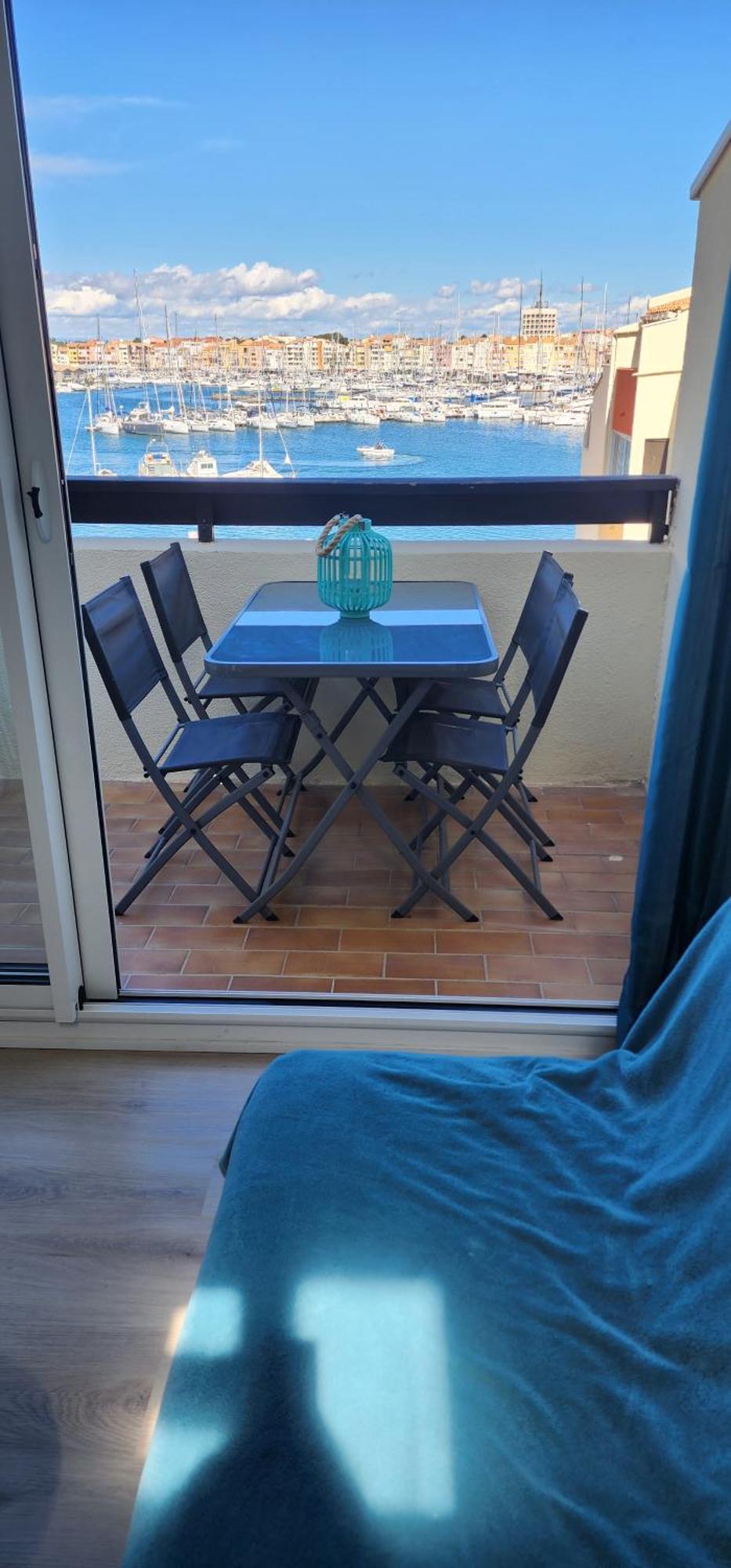 Studio Meuble Cap D Agde Avec Tres Belle Vue Sur Le Port Luaran gambar