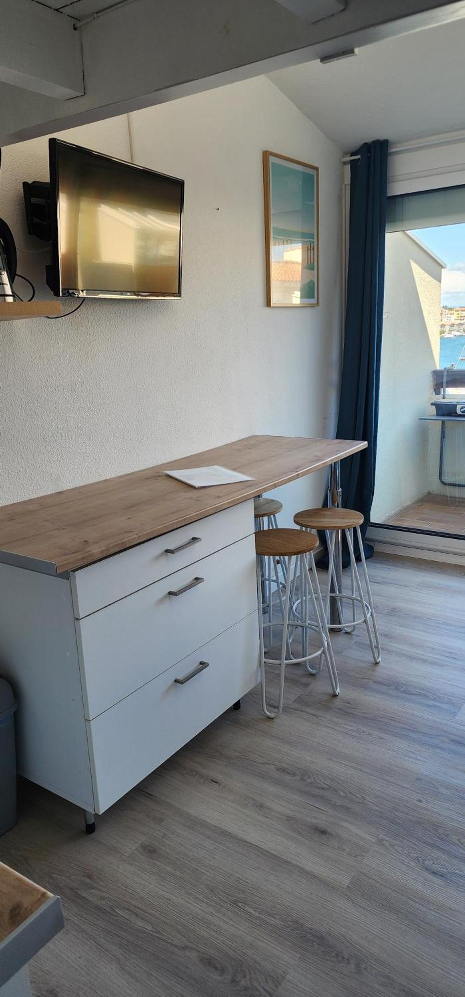 Studio Meuble Cap D Agde Avec Tres Belle Vue Sur Le Port Luaran gambar